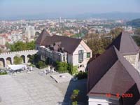 Blick von der Laibacher Burg