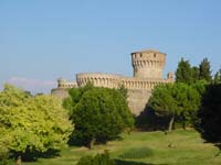 Volterra-das Wahrzeichen ist ein Gefängnis